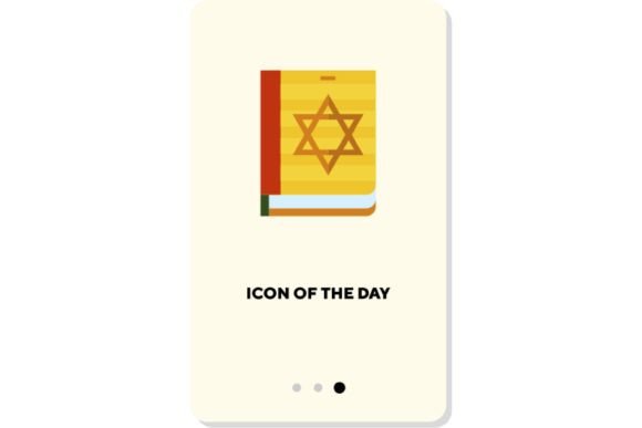 Book Reading Flat Icon. Torah Book Isola: Enhancing Digital Design with Meaningful Symbolism