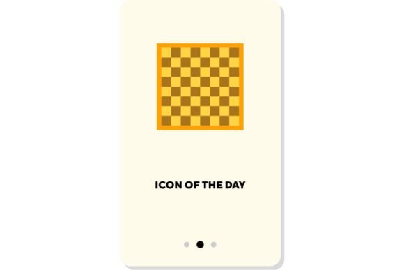 Chess Game Flat Vector Icon Design