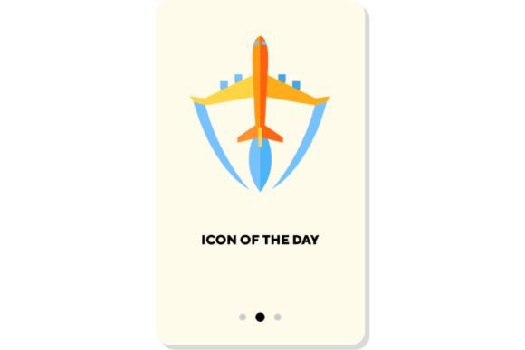 Plane Flat Icon. Aircraft Flying Isolate: A Practical Asset for Modern Web Design