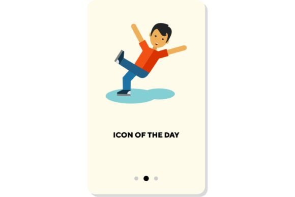 Strategic Clarity: Leveraging the Stumbling Person Thin Flat Icon. Feet, O for Visual Communication