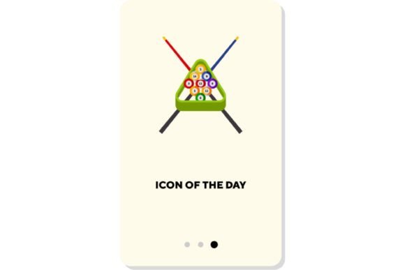 Strategic Visual Communication: Leveraging the Billiard Equipment Flat Vector Icon for Brand Clarity