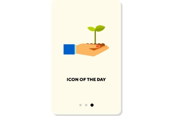 Understanding the Careful Planting Flat Icon: Green, Care, and Design Utility