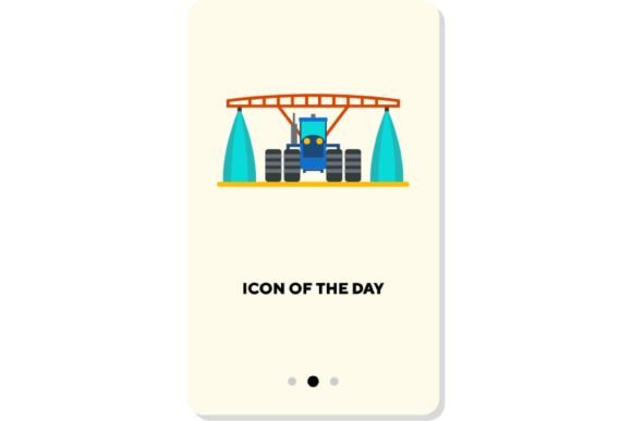 Watering Plants Flat Icon: Bridging Agriculture and Modern Digital Design